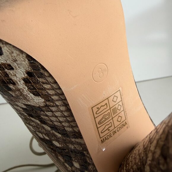 Fashion Nova Queen Of The Game Booties Size 8 Women’s Heeled Boots - Picture 10 of 10